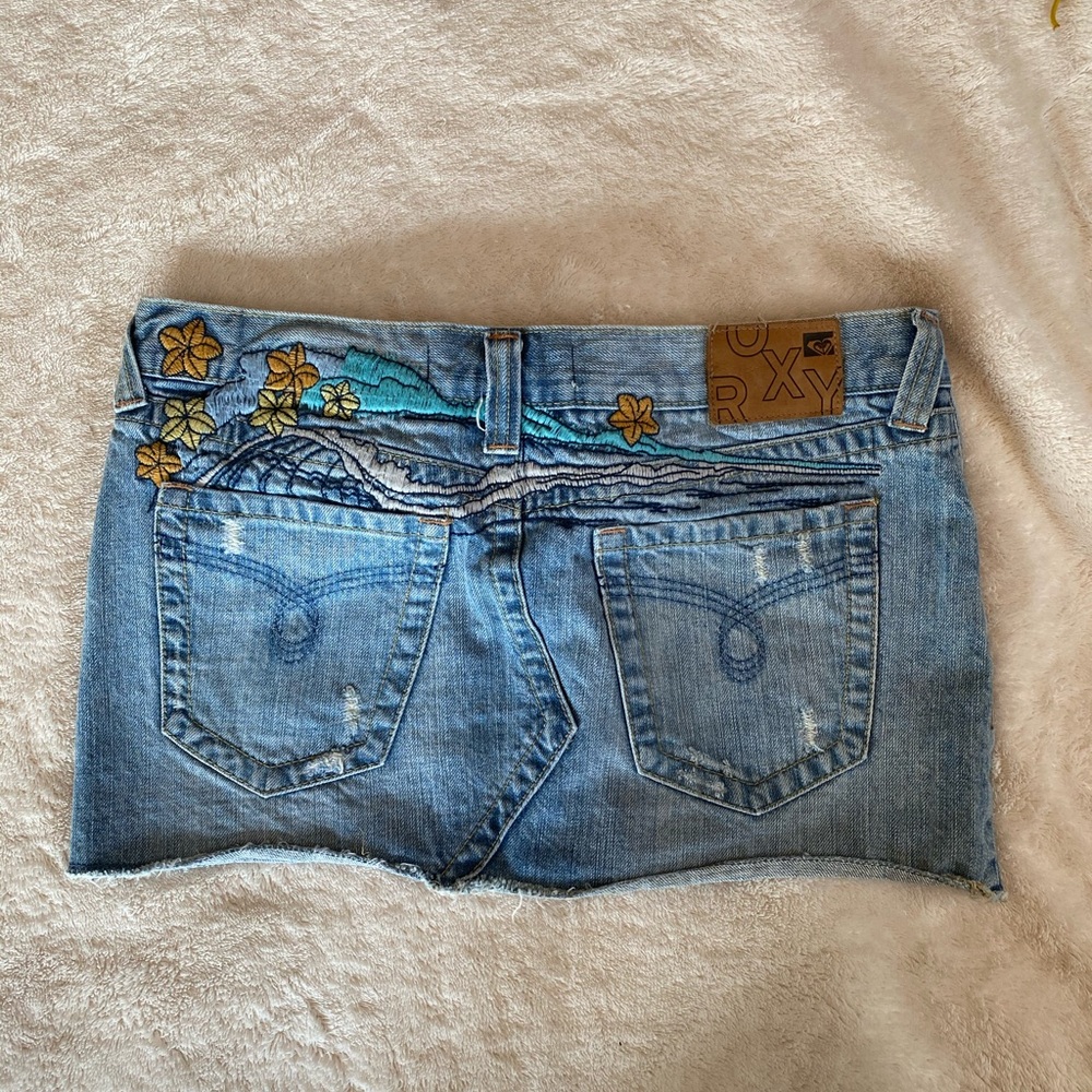 Roxy Jean Mini Skirt
